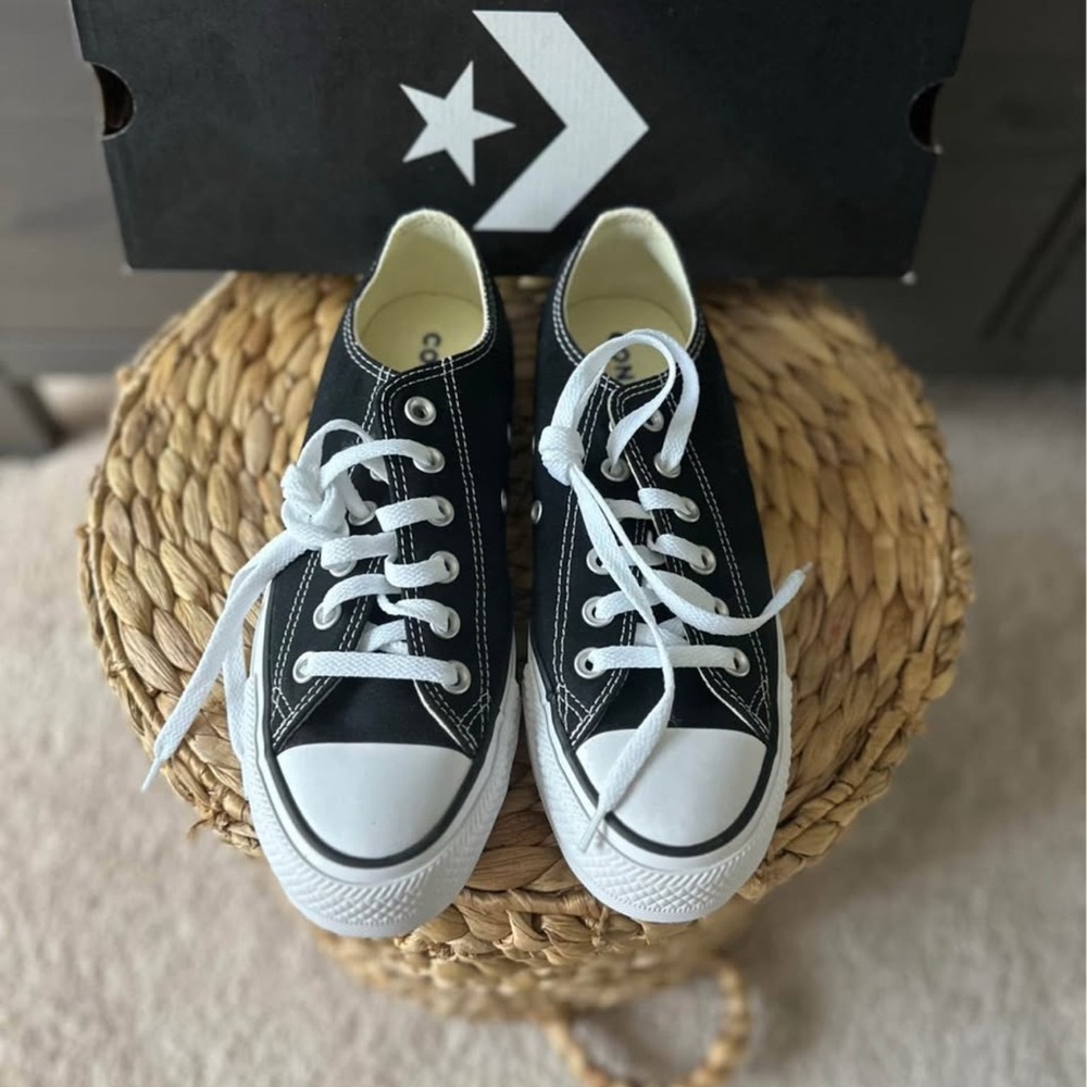 Women’s Converse Black Lace-Up Sneakers